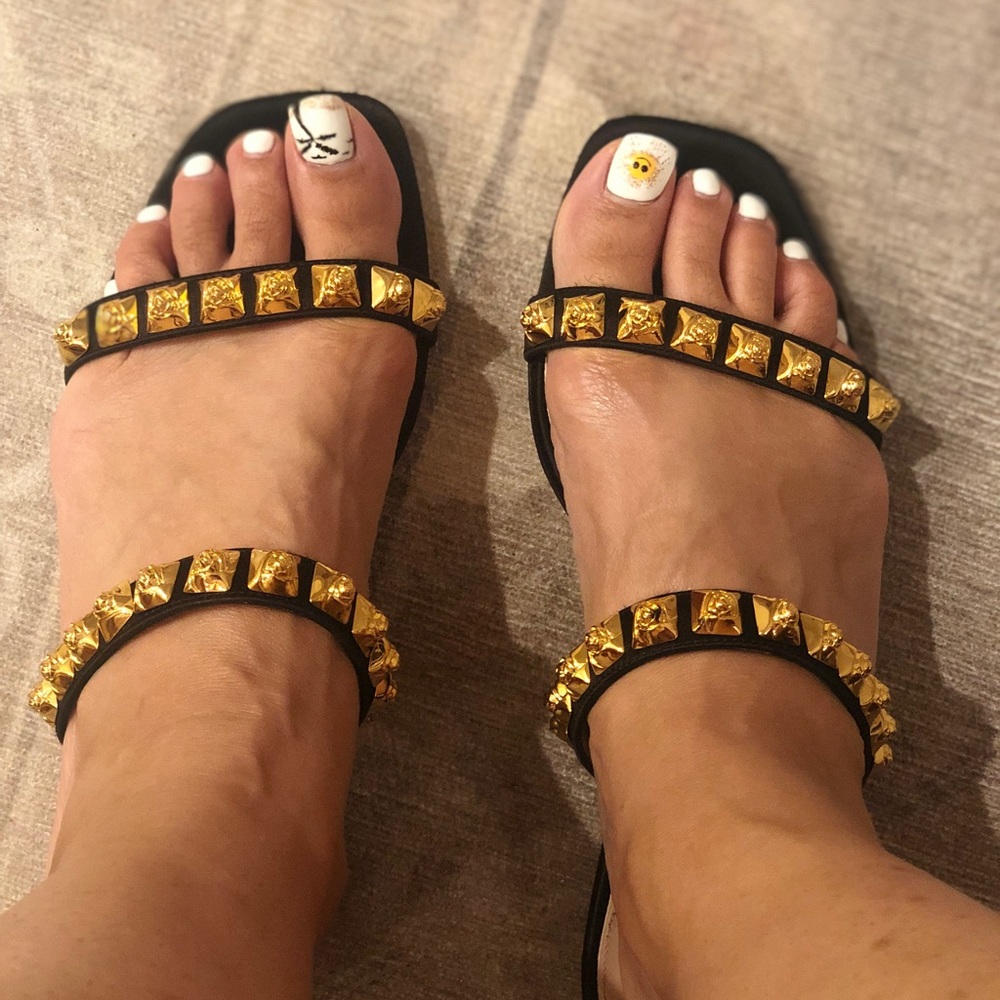 Stuart Weitzman Studded Sandals - Picture 7 of 7